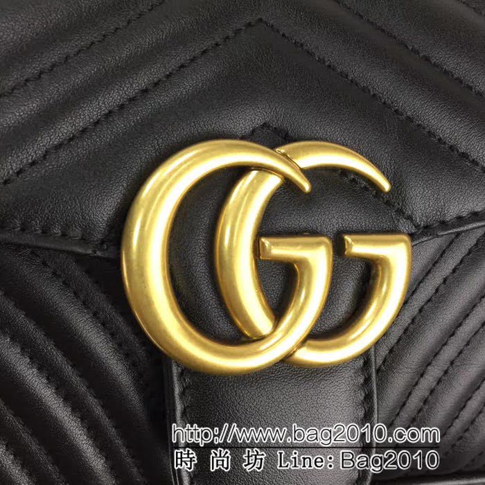 GUCCI古馳原單 新款專櫃品質原單貨實物實拍443497 克色鏈條單肩斜挎包 HY1077